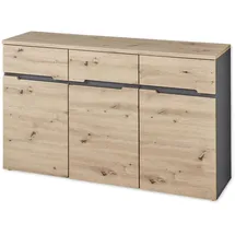 Stella Trading Sideboard 135 x 38 x 82 cm Grau
