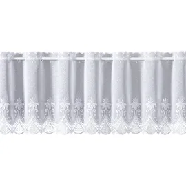 WECKBRODT Scheibengardine nach Maß WECKBRODT "Fiorella", weiß, B:72cm H:45cm, Obermaterial: 100% Polyester, Gardinen nach Maß, Bistro, Gardine, Store, nach Maß