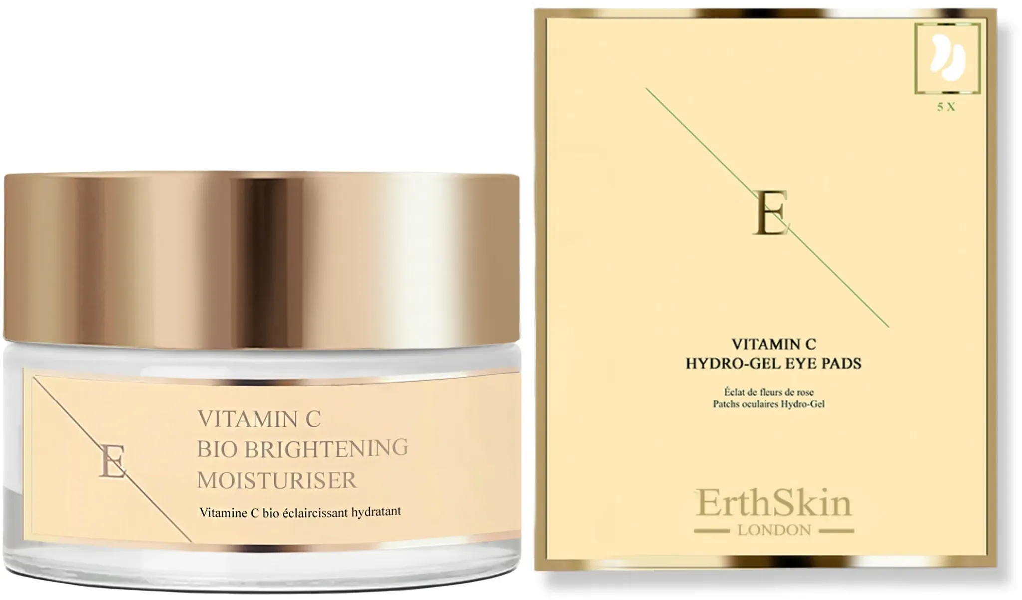 ErthSkin London Vitamine C Moisturizer + Vitamine C Hydrogel Oogkussentjes 1 St