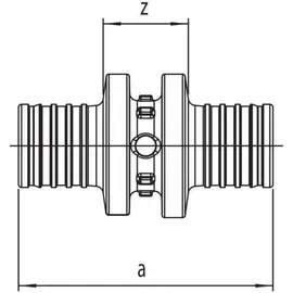 Rehau Kupplung Rautitan PX 32 x 32 mm 1 Stück