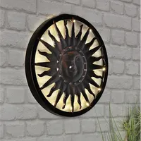 Hi Solarleuchte Metall Ø 40 cm 1 Stk bronze