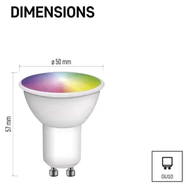 EMOS LED-Reflektorlampe MR16 4,8W GU10 RGB 2700-6500 K