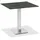 Niehoff Klapptisch Bistro Edelstahl quadratisch - 81 x 81 cm HPL Graphit-Design