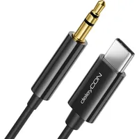 DeleyCON 2m USB-C zu 3,5 mm Klinke Kabel AUX