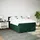 vidaXL Boxspringbett 140 x 200 cm Dunkelgrün
