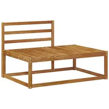 vidaXL Outdoor Endsofa Natur 115 x 83 x 73 cm Massivholz beige