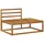 vidaXL Outdoor Endsofa Natur 115 x 83 x 73 cm Massivholz beige