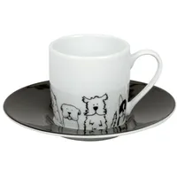 KONITZ Espressotasse mit Untertasse 0,085 l Weiß