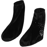 KIXZSAZ Damen Herren Eiskunstlauf Stiefelüberzüge Schutzüberschuhe Langlebig und zuverlässig, Schwarz, XL