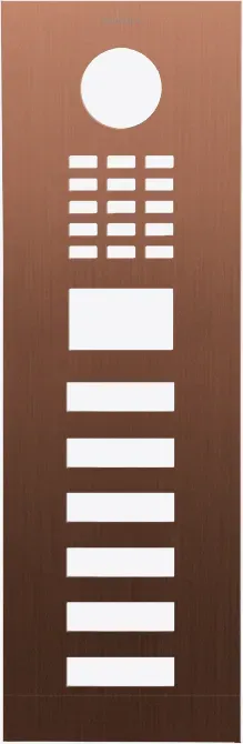 DoorBird D2106V Frontblende Bronze-Optik als PVD Beschichtung, Edelstahl, gebürstet