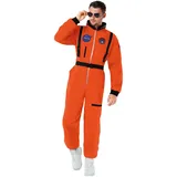 Morph Astronauten Kostüm Orange, Raumanzug für Erwachsene, Perfekt für Partys und Karneval, XL