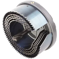 wolfcraft Mehrkranzlochsäge, Ø 60-95 mm, Säge mit 5 Schnellwechsel-Einsätzen