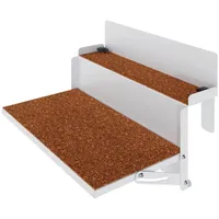 Levira Home Balkonhängetisch 35 x 48 x 29 cm Weiß