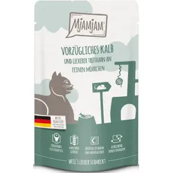 Katzen - Nassfutter MJAMJAM Cat Adult Kalb & Truthahn, 125 g