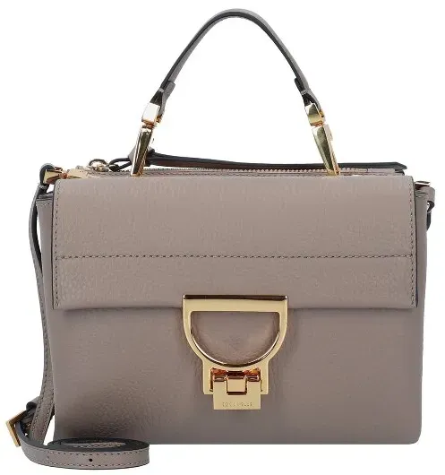 Coccinelle Arlettis Handtasche Leder 19 cm  grau
