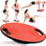 Retoo Balance Board Wackelbrett mit Griffen Gleichgewichtstrainer Ø 40 cm max. 150 kg, Rutschfestes