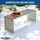DanDiBo Ambiente Gartenbank 115 x 44 x 115 cm Silber
