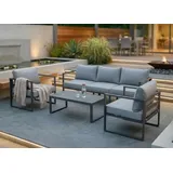 Jet-Line Kreta II Lounge-Set Aluminium hellgrau