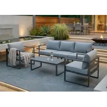 Jet-Line Kreta II Lounge-Set Aluminium hellgrau