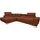Mirjan24 Ecksofa Cotere Cord, L-Form Eckcouch mit Schlaffunktion und Bettkasten (Farbe: Poso 39, Seite: Links) - Braun