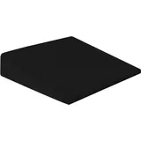Goliez Keilkissen Sitzkeilkissen Autositzkissen Sitzkissen Bürostuhlkissen (1, Schwarz, 40x43x8 cm)