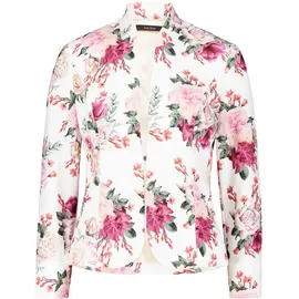 Vera Mont Blazer-Jacke tailliert in Cream/Pink | Gr.: 44,