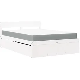 vidaXL Bett 120 x 200 cm Weiß