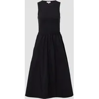 S.Oliver Ärmelloses Midikleid im Fabricmix schwarz 44