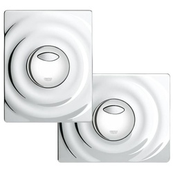 Grohe Surf WC-Betätigung Chrom, 2-Mengen, Start/Stopp-Betätigung, 156x197mm, senkrechte und waagerechte Montage 38861000