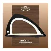 Weigla LED Schwibbogen SCHWARZ-WEIẞ, asymmetrisch Holz Lichterbogen, Made in Germany (1-tlg), Erzgebirge garantiert, Deko für Weihnachten und das ganze Jahr schwarz