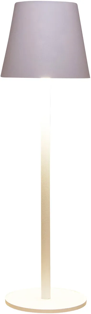 LED Lampe 9x26,5cm Touch wiederaufladbar mit USB Anschluß  - weiß