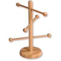 KESPER Brez'n- und Wurstständer, 6-armig, Material: Bambus, Maße: Ø 15 cm/Höhe: 37 cm, Farbe: Braun | 58615