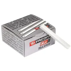 Steatit weiß 10 x 100mm, 50 Stück DELA.3310.00