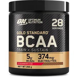 Optimum Nutrition Gold Standard BCAA Train + Sustain Erdbeere-Kiwi Pulver 266 g