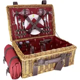 Les Jardins de la Comtesse - Picknickkiste aus Weide und Leder, Champs-Elysées Bordeaux – 2 Personen