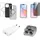 4smarts 541191 Handy-Starterset Schwarz, Grau, Transparent