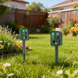 ideoon garden Ultraschall Tiervertreiber 2er-Set
