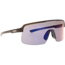 Uvex Dyrt Sportbrille - one size - smoke gray matt/blue mirror
