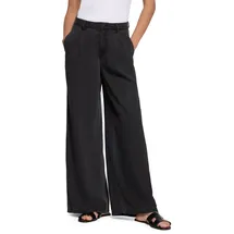 Zero Stoffhose mit weitem Bein Schwarz 38