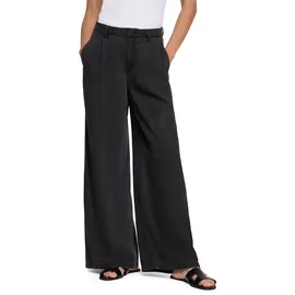 Zero Stoffhose mit weitem Bein Schwarz 38