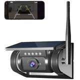 Lescars Rückfahrkamera Autarke WLAN-Solar-HD
