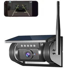 Lescars Rückfahrkamera Autarke WLAN-Solar-HD