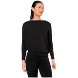 super.natural Kula Langarm-t-shirt - Jet Black - XS