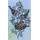 Stickereien Plauen Fensterbild "Vogelnest" Gr. 1, bunt (grün, braun, weiß), B:21cm H:38cm, Polyester, Fensterbilder