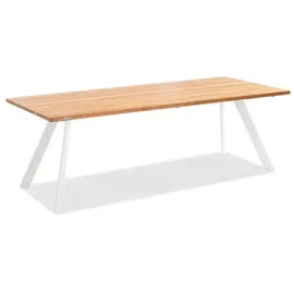 Niehoff Noah Tisch Stativprofil ivory Teak geölt,