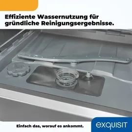 Exquisit GSP508-030D Geschirrspüler (freistehend, 550 mm, Weiß)