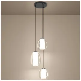 EGLO MENORCA 3-flg. LED 39,0 cm Schwarz/Chrom