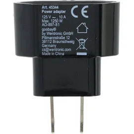 goobay Netzadapter US/Japan, Schwarz