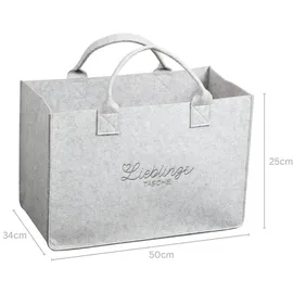 KESPER Lieblingstasche grau 50 x 25 x 34 cm