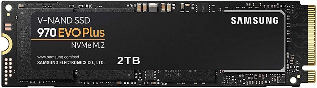 Samsung MZ-V7S2T0BW 970 EVO Plus 2 TB NVMe M.2 Interne SSD Schwarz